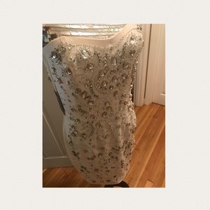 White strapless Express dress